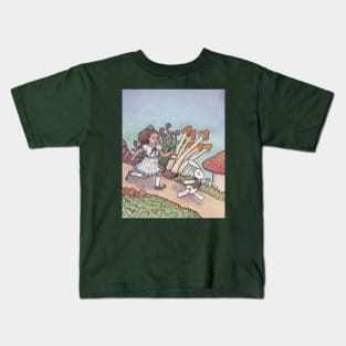 Alice Chased the White Rabbit Kids T-Shirt